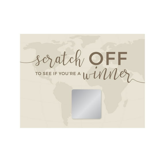 Koyal Wholesale Hot Air Balloon World Map Vintage Scratch Game Cards, 30-Pack