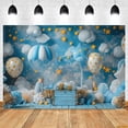 thumbnail image 1 of Hot Air Balloons Backdrop Baby Shower Newborn Portrait Girl Boy Birthday Party r Photography Background Photo Studio Props, 1 of 5