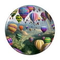 thumbnail image 1 of Hot Air Balloons Sky Roads Pinback Button Pin, 1 of 5