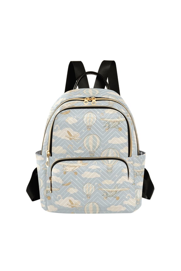 Hot Air Balloons and Gliders Fashion Backpack for Women Lightweight College Travel Casual Daypack