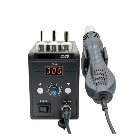 Hot Air Gun 858D BGA Rework Solder Station Heat Gun 700W Adjustable temperature Hair Dryer Electron Welding SMD IC Repair Tools ,Variable Temperature