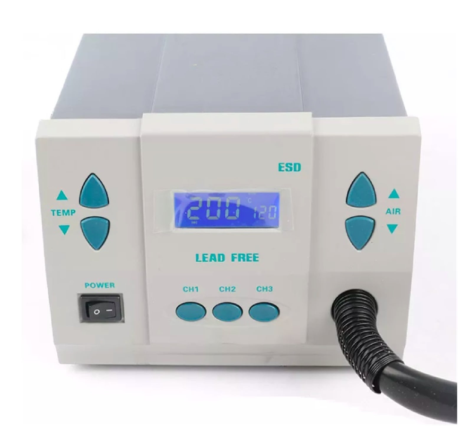 Hot Air Gun 861DW Thermal Blower Soldering Hot Gun Electronic Soldering Rework Station For PCB Repair ,Complete Set