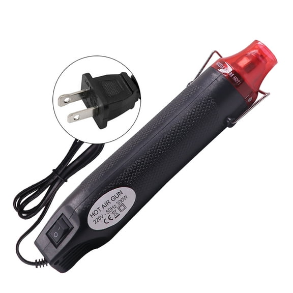 Hot Air Gun, Digital Display High Temperature Black, 1 Pack Compact Electric Heat Tool, For Automotive Vinyl Wrapping Industrial Shaping Paint Removing Shrinking Wraps DIY Embossing