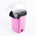 thumbnail image 1 of Hot Air Popcorn Maker Mini Plastic Household Popcorn Machine for Home Kitchen Snack Making, Pink, 1 of 5