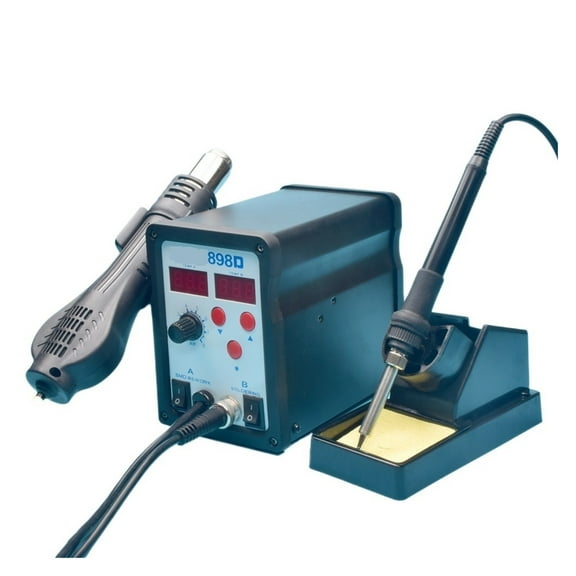 Hot Air Soldering Station Soldering Iron Combination Dual-use Dual Digital Display Brushless Fan Two-in-one Soldering Station ,Fast Heating and Auto Hibernate
