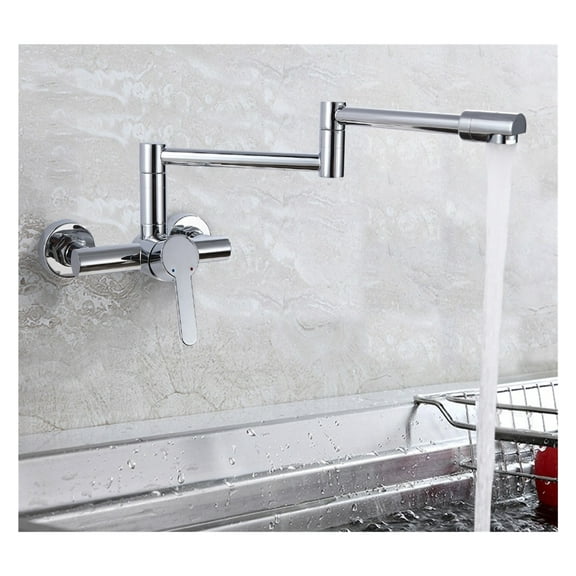 Hot And Cold Water Hidden Extension Folding Kitchen Faucet Tap ,Easy DIY Installation