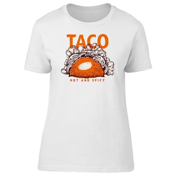 Hot And Spicy Taco Sketch T-Shirt Men -Image by Shutterstock, Male Small