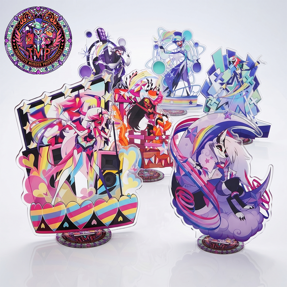 Hot Anime 2026 New style Loona Blitzo Stolas Asmodeus HD Printing Standee Cute Desk Decor gifts (1 standee_6inch/8inch/10inch)