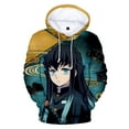 thumbnail image 1 of Hot Anime Demon Slayer Hoodie Men Women Unisex Sweatshirts Hooded Casual Boys Girls New Print Kimetsu no Yaiba Pullover, 1 of 4
