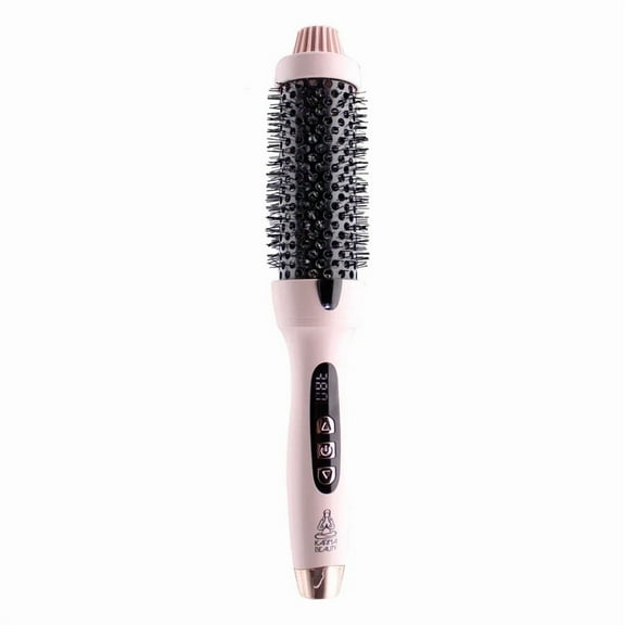 Karma Beauty Hot Babe Heated Blowout Brush | Round Brush for Blow Out with Tourmaline Ceramic Barrel | Ionic Hair Blow Dryer Brush for Volume, Smoothness & Shine | Adjustable Heat, Dual Voltage
