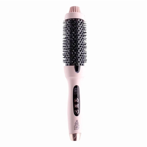 Karma Beauty Hot Babe Professional 14.25" x 2.875" x 4 Tourmaline Ceramic Hot Air Brush, Ionic, Adjustable Heat, Dual Voltage, Pink