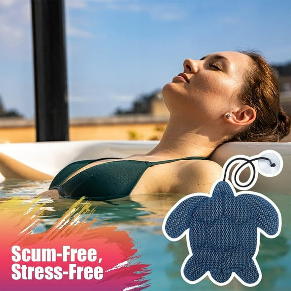 Hot Bath Sponge*1 Hot Tub Turtle Hot Tub Cleaner Hot Tub Sponges To Soak Up Oils Must Have Hot Tub Accessories for Adults Hot Tub Sponge Keeps Your Hot Tub Water Clean And