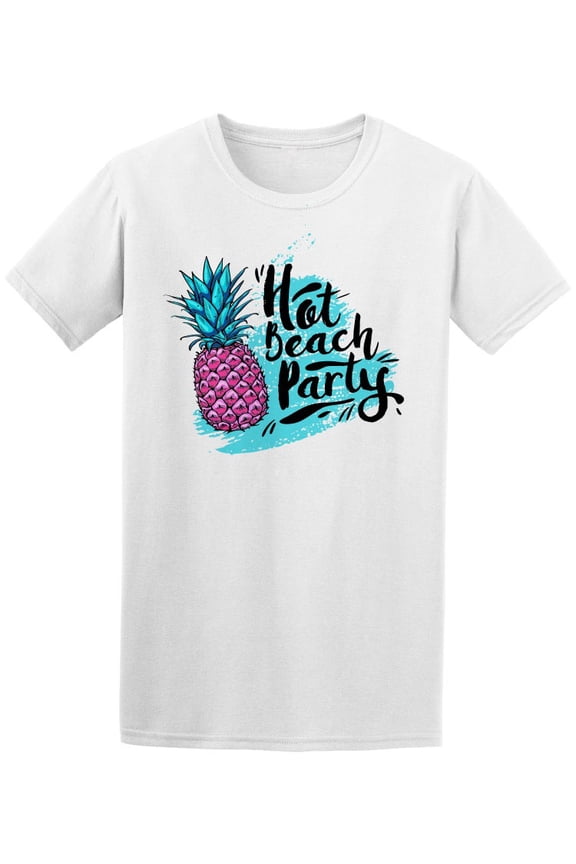 Hot Beach Party Pineapple T-Shirt Men -Image by Shutterstock, Male XX-Large