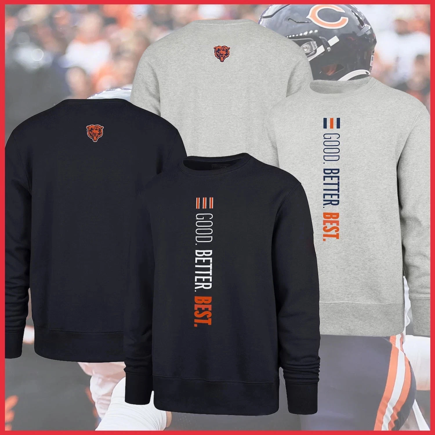 Hot!!! Bears Good. Better. Best. Sweatshirt Reprint All Size - Walmart.com