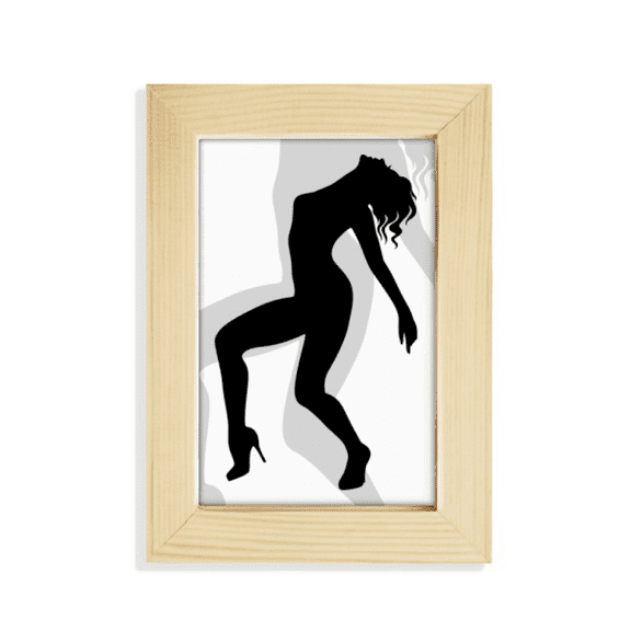 Hot Beauty Girl Women Outline Desktop Display Photo Frame Picture Art Painting 5x7 inch