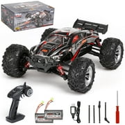 Hot Bee 1:16 Scale High Speed RC Car, RC Monster Truck,Racing Hobby Car for Adults, 36+kmh, 4WD All Terrain Off-Road Remote Control Car, 2.4Ghz RC Crawler, 2 Battery, Toy Gift for Kids