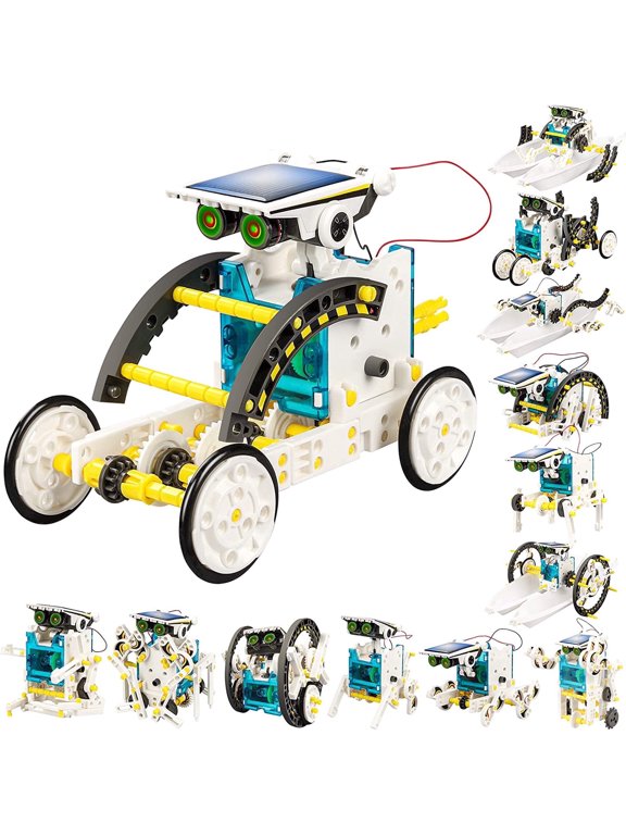 13-in-1 Solar Power Robots Set, Science Toy Building Robotic Kit Age 8-12 for Boys Girls Kids, Creation Toy -- DIY Educational Christams Gifts.