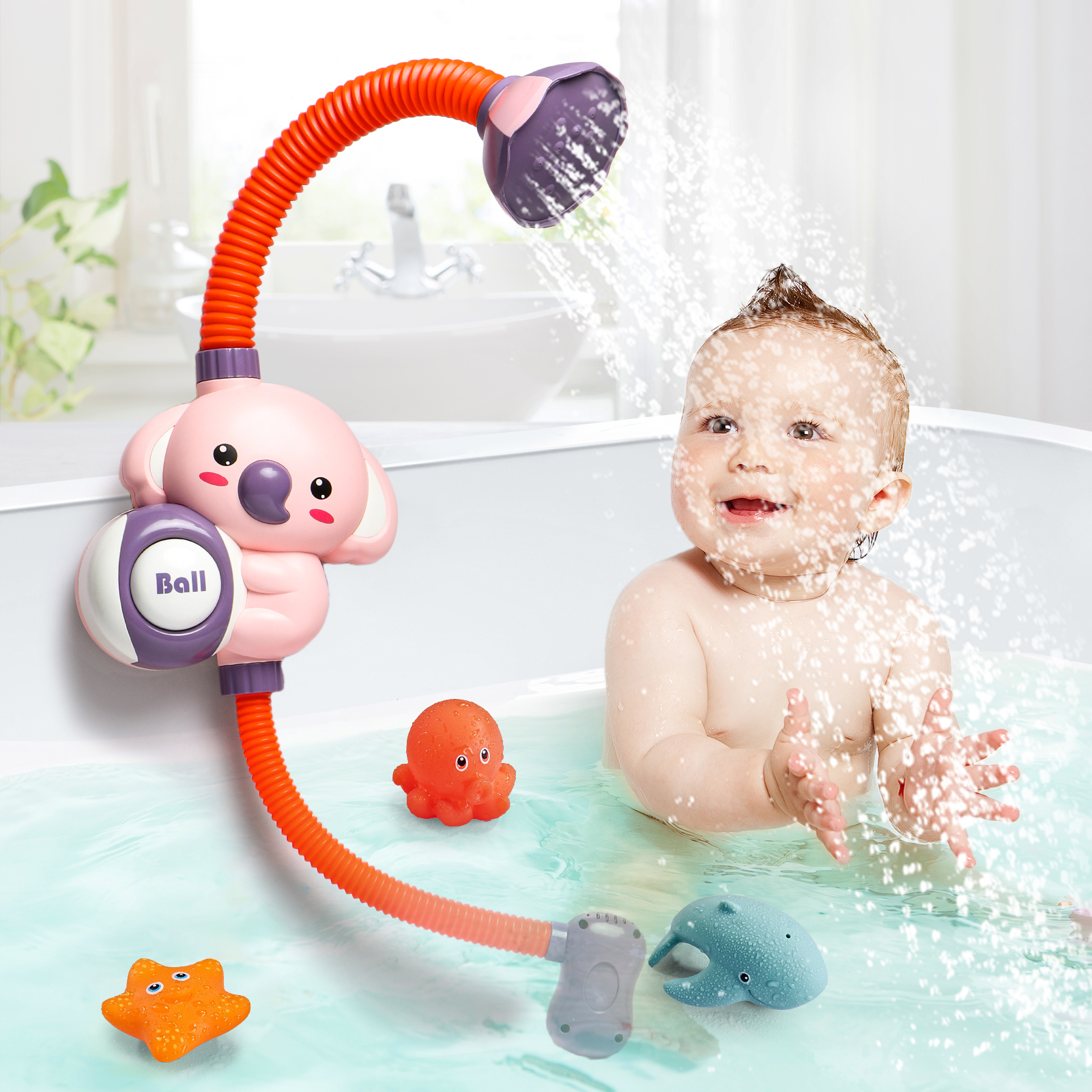 Cartoon Baby Bath