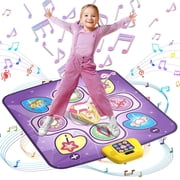 Carsky Dance Mat Toys for 3-10 Year Old Girls,5 Game Modes Including 3 Challenge Levels,Christmas Birthday Gifts for 3-8 Year Old Girls