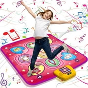 Hot Bee Dance Mat for Kids, 5 Modes Dance Pad Musical Educational Toy Christmas Birthday Gifts for Little Girls Boys Aged 3-12 Year Old