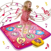 Hot Bee Dance Mat for Kids, 5 Modes Dance Pad Musical Educational Toy Christmas Birthday Gifts for Little Girls Boys Aged 3-12 Year Old