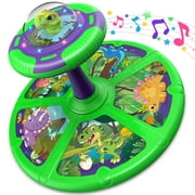 Hot Bee Dinosaur Sit and Spin Toys for Toddlers 1-3, Light-Up Twister Musical Classic Spinning Activity Toy for Toddlers Ages 18 Months and Up