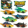 thumbnail image 1 of Hot Bee Dinosaur Toys, Boy Toys Car Ages 2 3 4 5 6, Dinosaur Pull Back Car 6 PCS  for Toddlers Kids Boys Toys Ages 2-6 Years Old,Birthday Gifts., 1 of 6