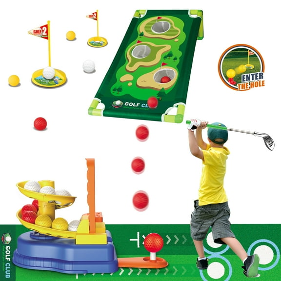 Hot Bee Kids Golf Toy Set , Toddler Outdoor Toys, 20 Balls Outdoor Sport, Toys for Boys Ages 3-6 Years, 3 4 5 6+ Years Boy Gifts Birthday Christmas.