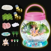 Hot Bee Light Up Unicorn Terrarium Kit for Kids, Unicorns Gifts for Girls - Unicorn Toys & Stuff, Arts & Crafts Kits, 6 Year Old Girls Gifts Birthday Christmas Ages 5 7 8