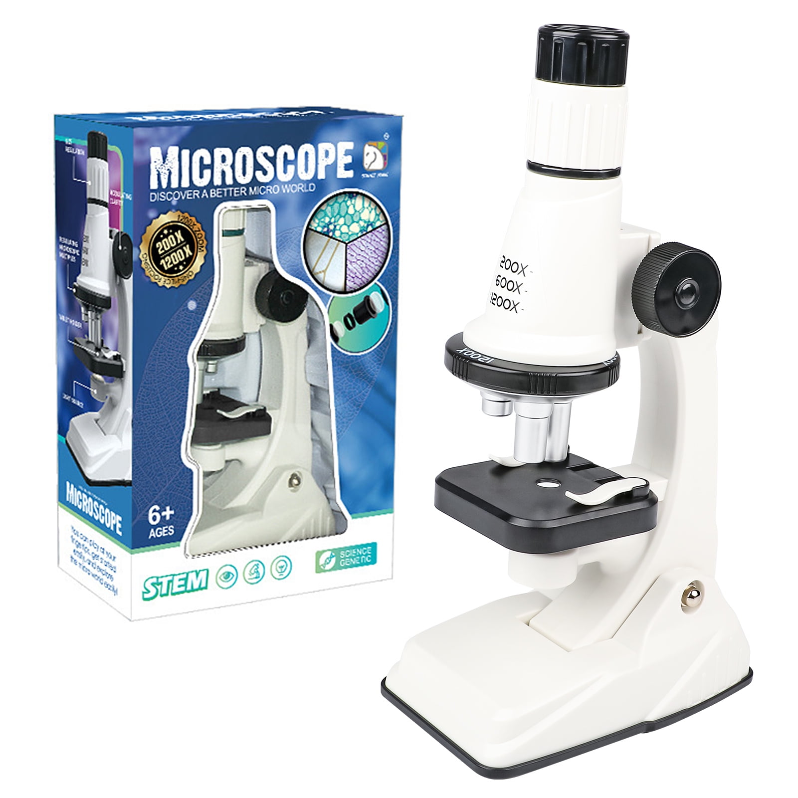 Hot Bee Microscope for Kids, Science Kits for Kids Beginner STEM