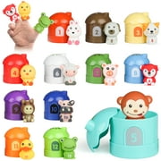 Hot Bee Montessori Toys for Toddlers, 24 PCS Farm Animals Figures Educational Learning Toys for 12-36 Months, Interactive&Fun for Kids 1-3, Baby Christmas Gift Toys for 6 Months up