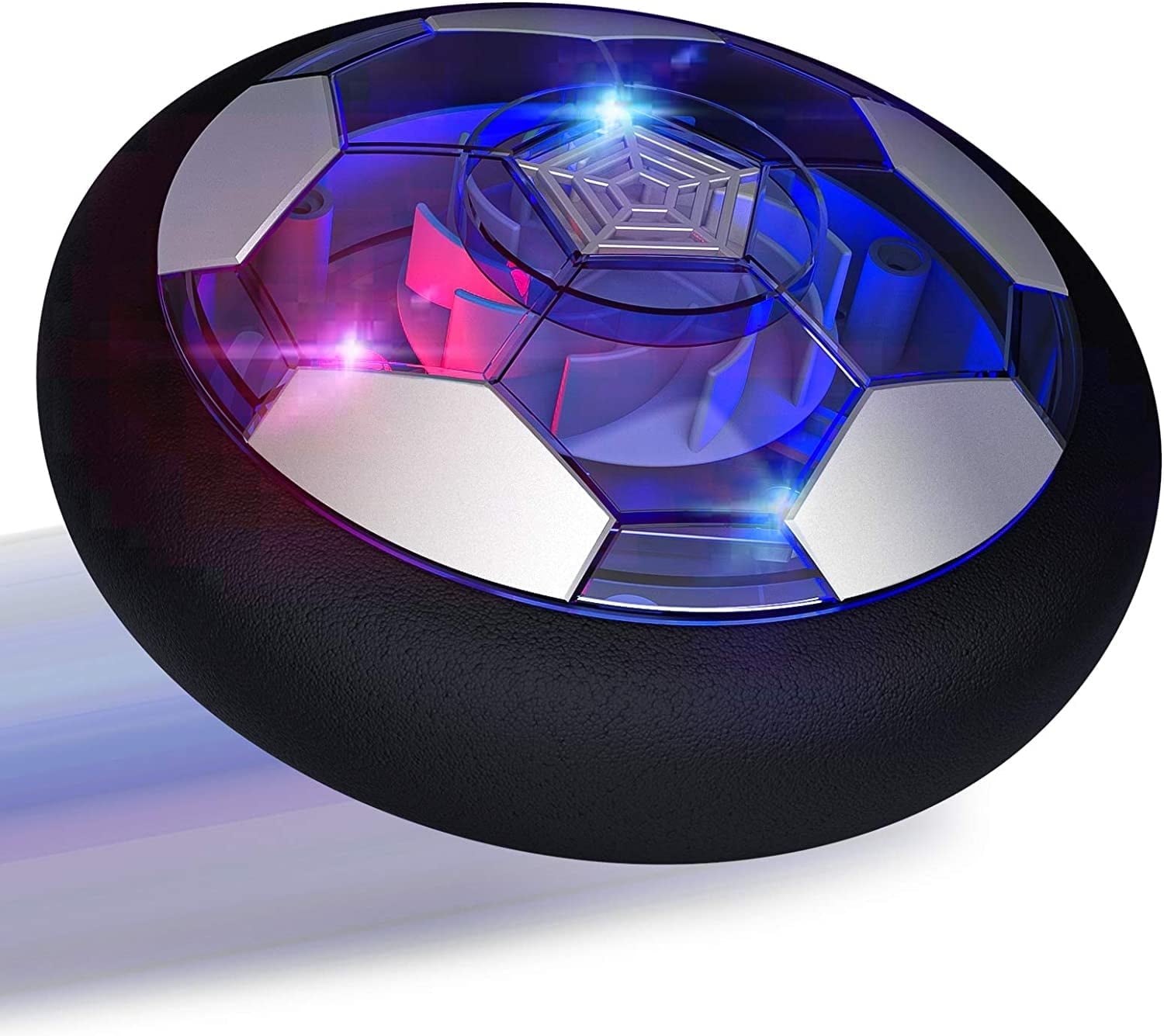 Hot Bee Rechargeable LED Hover Soccer Ball Toy with Colorful Lights, Air Power Football for Indoor/Outdoor Play, Soft Foam Bumper, Floating Sports Game  Gift Toys for Kids 3 4 5 6+