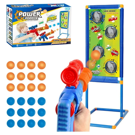 Hot Bee Shooting Game Toy with Shooting Target & 24 Foam Balls, Gift Toys for Boys Age 8, 9, 10+ Years Old Kids Birthday Christmas