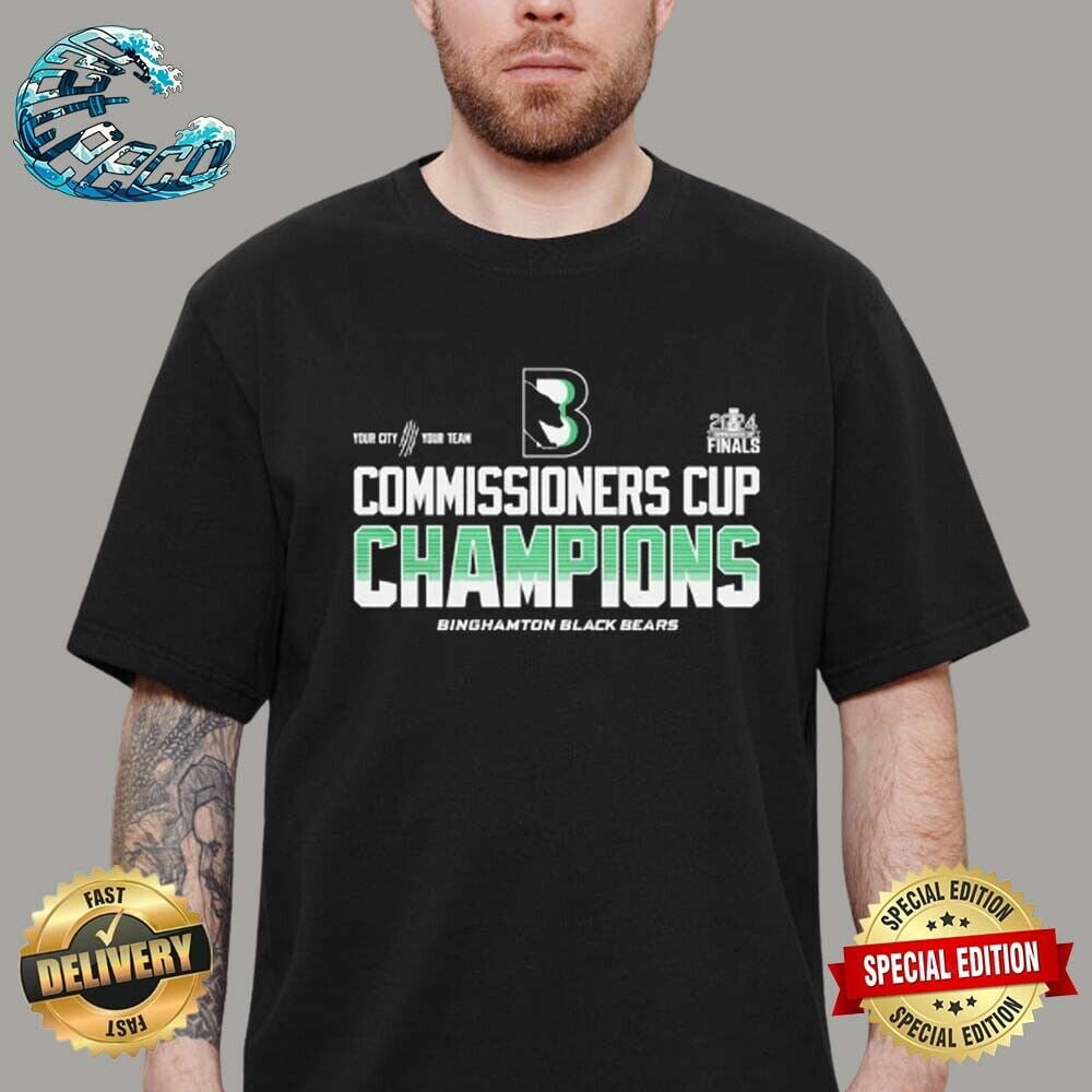 Hot Binghamton Black Bears 2024 Fbhl Final Commissioners Cup Champions