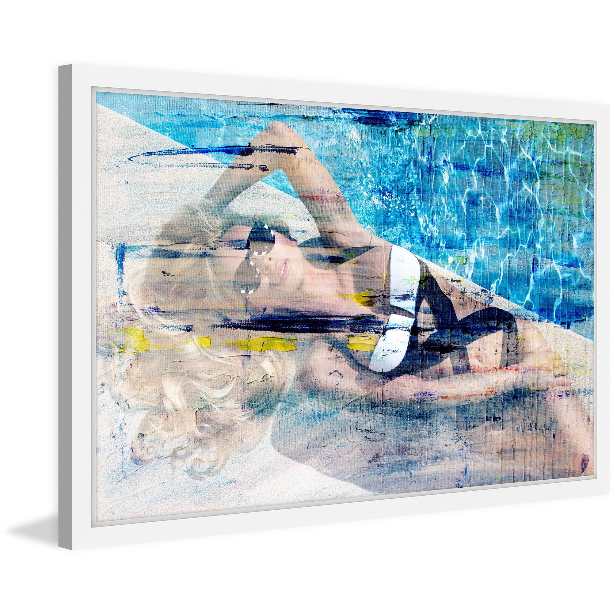 "Hot Blonde" Framed Painting Print