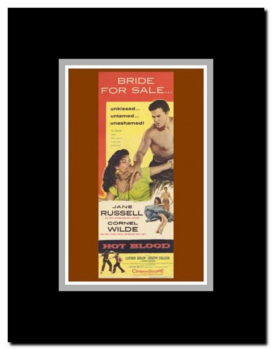 Hot Blood Framed Movie Poster