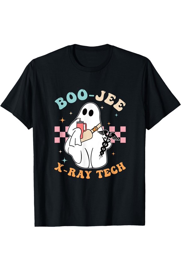 Hot Boo Boo Crew X-Ray Tech Night Shift Funny Halloween Nurse S-5XL T-Shirt