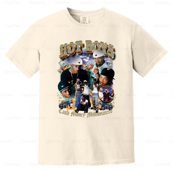 Hot Boys Cash Money Millionaires Rap Icon Graphic Hip Hop Lil Comfort Color T-Shirt V41334 Unisex, up to 4XL