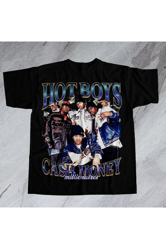 Hot Boys Cash Money Millionaires T-Shirt – 90s Rap Group Cotton Graphic Tee,Unisex All size