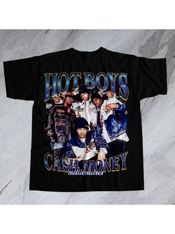 Hot Boys Cash Money Millionaires T-Shirt – 90s Rap Group Cotton Graphic Tee,Unisex All size