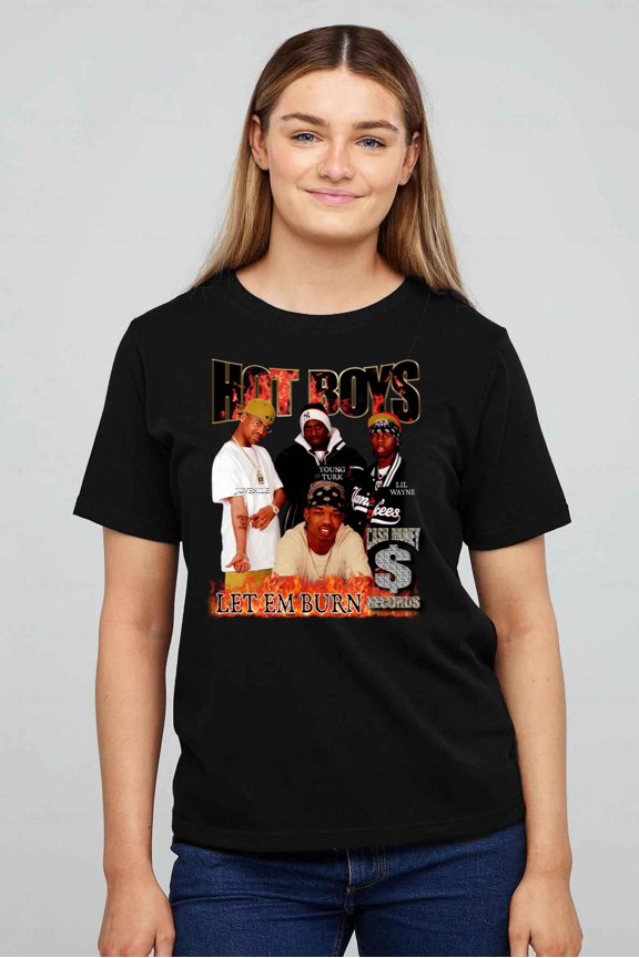 Hot Boys Graphic Tee Hip-Hop Cash Money Records T-shirt up to size 5XL.