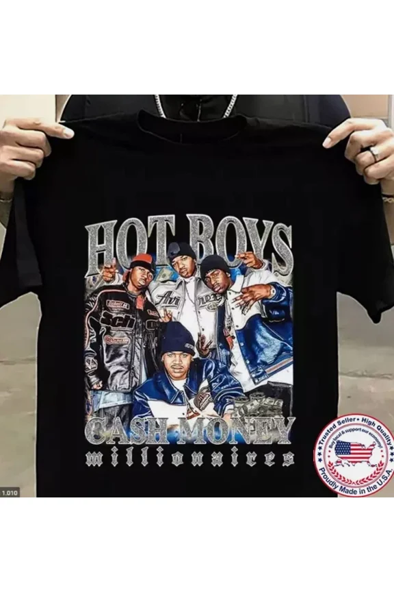 Hot Boys Lil Wayne Cash Money Millionaires T Shirt Full Size S-5XL ,Black Color,Size 2XL