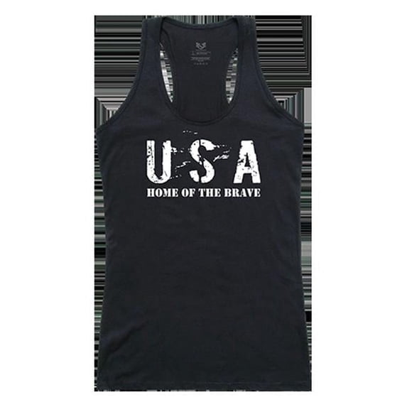 Hot Brave Graphic Tank Top, Black - Medium