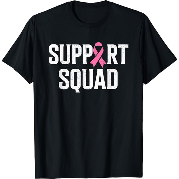 Hot Breast Cancer Warrior Support Squad Pink Awareness S-5XL T-Shirt