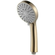 Hot Brushed Gold Handheld High Pressure ABS Shower Head Water Saving Hand Shower Head 5 Function Rain Hand Held Shower (brushed gold)