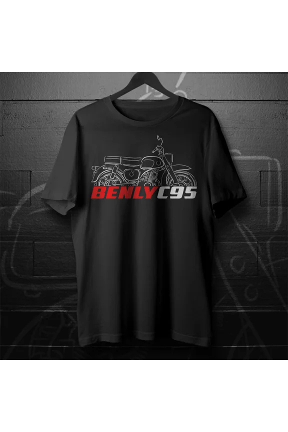 Hot C95 Benly 1959-1967 - Motorcycle T-Shirt for Riders