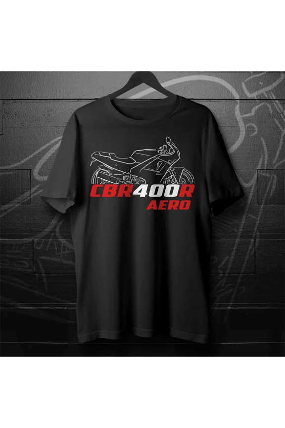 Hot CBR400R Aero 1986-1987 - Motorcycle T-Shirt for Riders