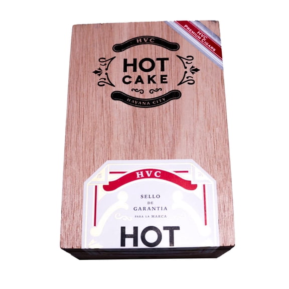 Hot Cake Coronas Gordas Empty Wood Cigar Box 6.5" x 4.5" x 3.75"
