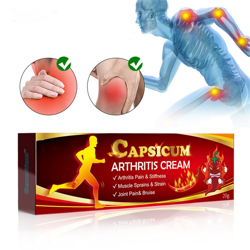 Hot Capsicum Pain Cream Extra Strength Capsaicin Heat Cream to Relif