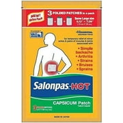 Hot Capsicum Patch 3 Count Pack of 6